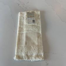 Charles Craft 14 Count Off-White Border Kitchen Mate Towel Made in America