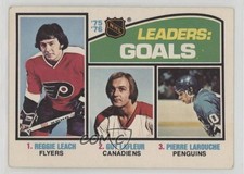 1976 O-Pee-Chee League Leaders Pierre Larouche Guy Lafleur Reggie Leach HOF 0sc3