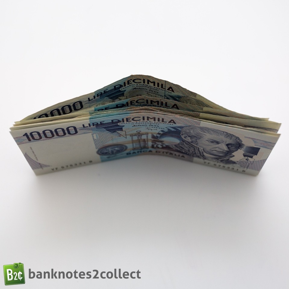italy-8-x-10-000-italian-lira-banknotes-ebay