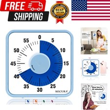 7.5 Inch Visual Timer, 60 Minute Visual Overs...