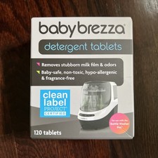 Baby Brezza Official 120 Tablets Detergent Soap for Bottle Washer Pro Refill