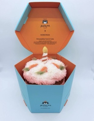 Jellycat Amuseables Carrot Cake (Chicago In Store Exclusive) With Box