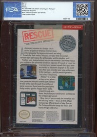 Rescue The Embassy Mission NES Nintendo Jacksonville Coll Sellado Clasificado PSA 9.4
