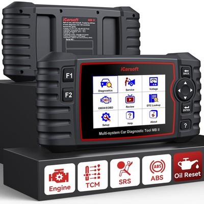 iCarsoft MB II OBD2 Scanner for Mercedes Benz/Sprinter/Smart, All System in-D...