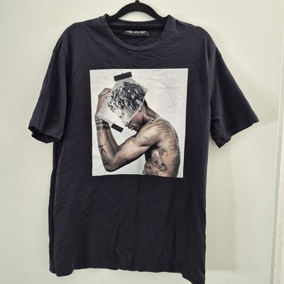 Neil Barrett Tattoo Sculpture 01 Black Cotton T Shirt Mens M Casual Art To Wear