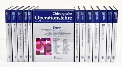 Chirurgische Operationslehre Thieme 10 x Bände 13 Bücher Buch VOLLSTÄNDIG