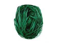 Raffia Fiber for Arts Crafts Long-Stranded Natural Ribbon Green 2 Oz Bunch