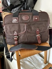 CC Filson Passage Saddlebag Briefcase Dark Brown  With Strap