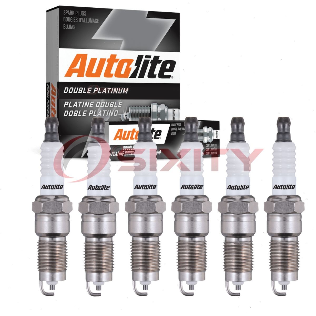 6 pc Autolite Double Platinum APP5145 Spark Plugs for 7243 6W6 12788884 0 bp