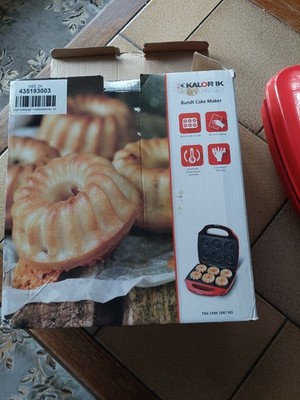 KALORIK Gugelhupf-Maker CKM 1007 RD TKG, Rot, für 6 Mini-Küchlein, 3 Motivformen