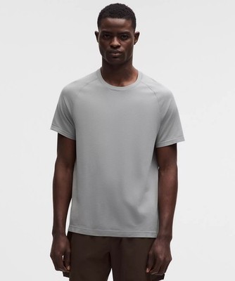 Lululemon Size Large Metal Vent Tech Short-Sleeve Shirt, Feather Grey, NWT, $78