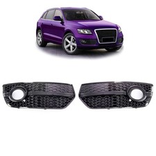 Nebelscheinwerfer Blenden Set schwarz glänzend passend für Audi Q5 8R 08-12