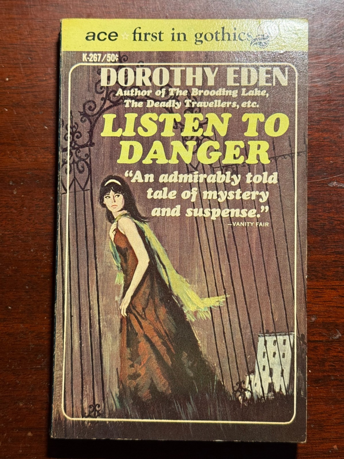 Dorothy Eden Listen to Danger Gothic Horror Ace Books Vtg PB BK