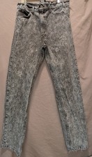 Vintage Levi's Jeans Black Tab Acid Wash mens Size 34x33 made in USA Frayed