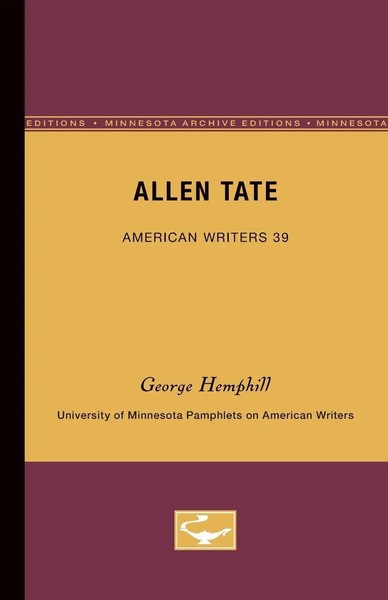 George Hemphill | Allen Tate - American Writers 39 | Taschenbuch | Englisch-image