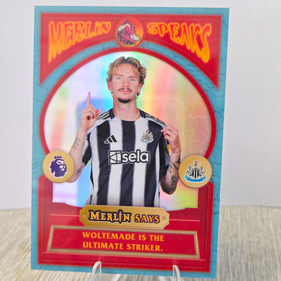 Nick Woltemade Merlin Speaks Base Insert Card 2024-25 Topps Merlin Newcastle