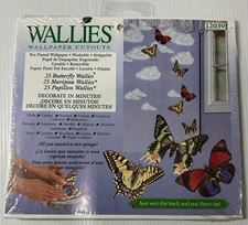25 Wallies Butterfly Wallpaper Cutouts 12039 Wall Butterflies Sticker Decals New