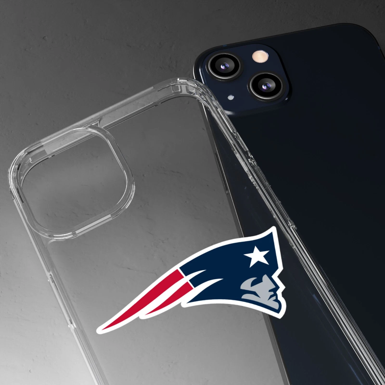 New England Patriots Clear Phone Case for iPhone