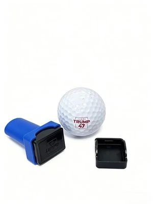 CURVES AND CLUBS Curves & Clubs Trump 47 Golf Balls Stamp – Funny Golf Stamp – Trump Golfer Gift