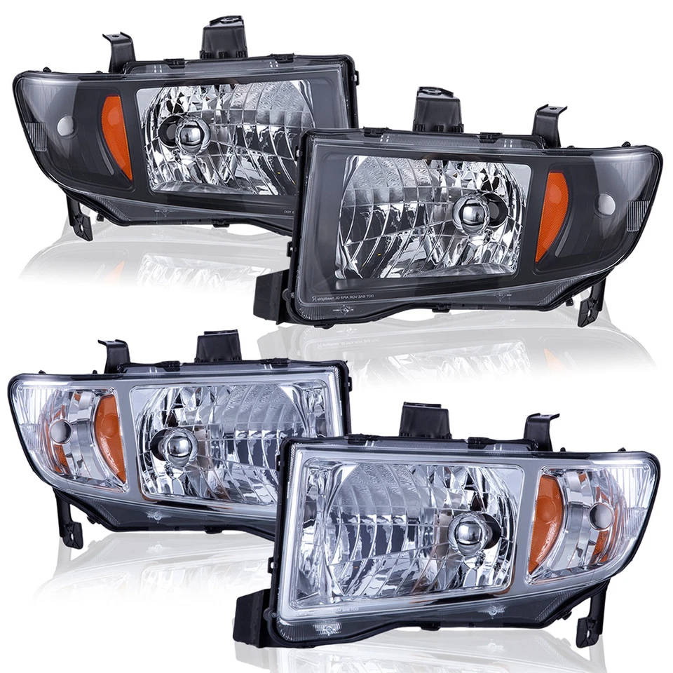 Par de Faróis Honda Ridgeline 2006 2007 2008 2009 2010 2011 2012 2013 2014 - Imagem 2 de 3