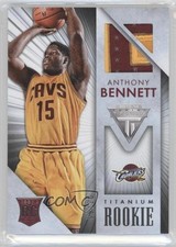 2013-14 Panini Titanium Rookie Jerseys Prime 9/10 Anthony Bennett #81 o6n