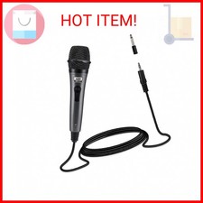 Moukey Wired Handheld Vocal Microphone, Metal XLR Dynamic Cardioid Mic with 13 f