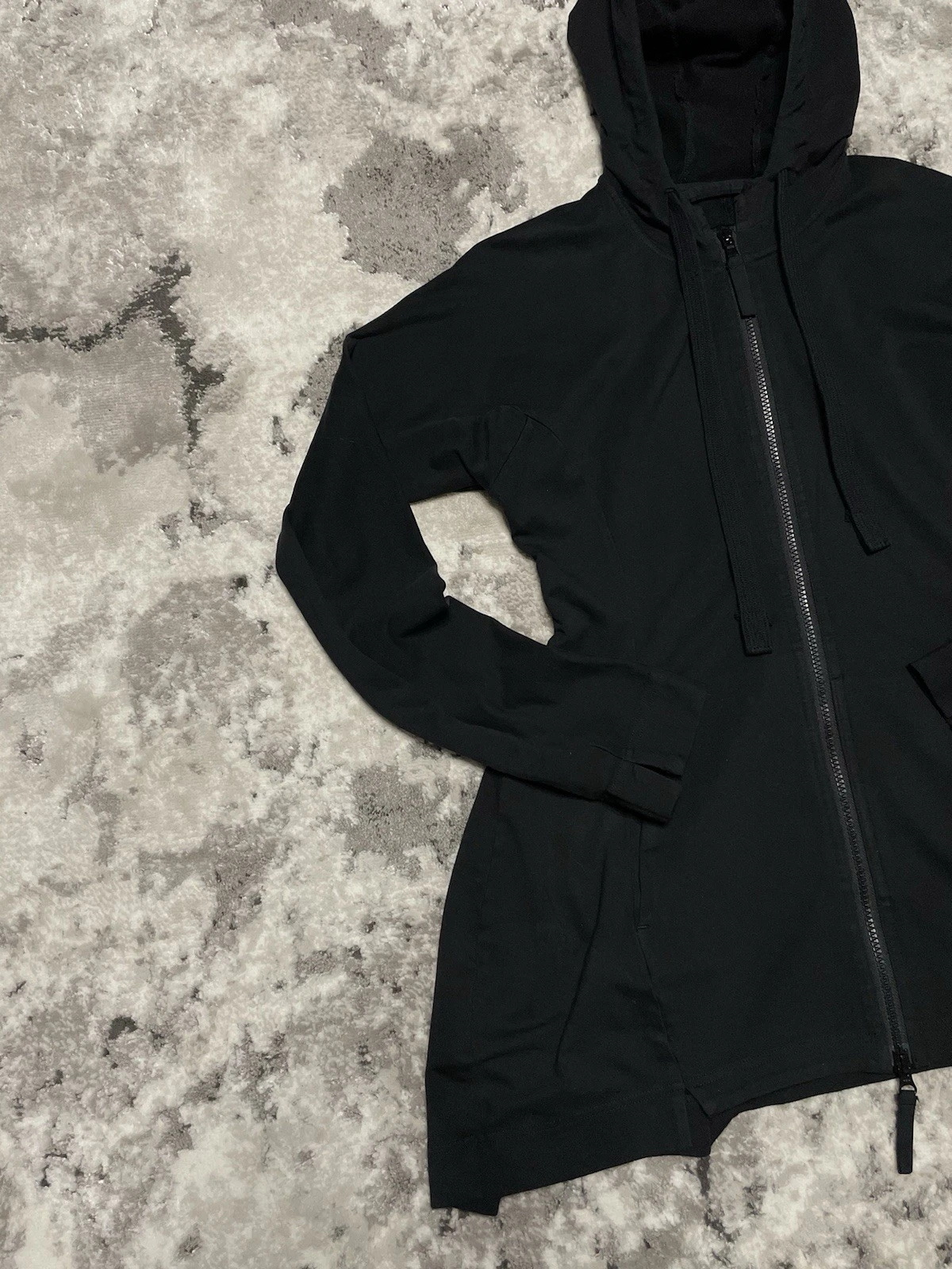 CHANEL Rarissima giacca con cappuccio Rundholz Black Label 617 Y2K Gothic Avant Garde nera XS