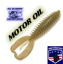 12ct Z craw Jr style Motor Oil Craw Creature Bait