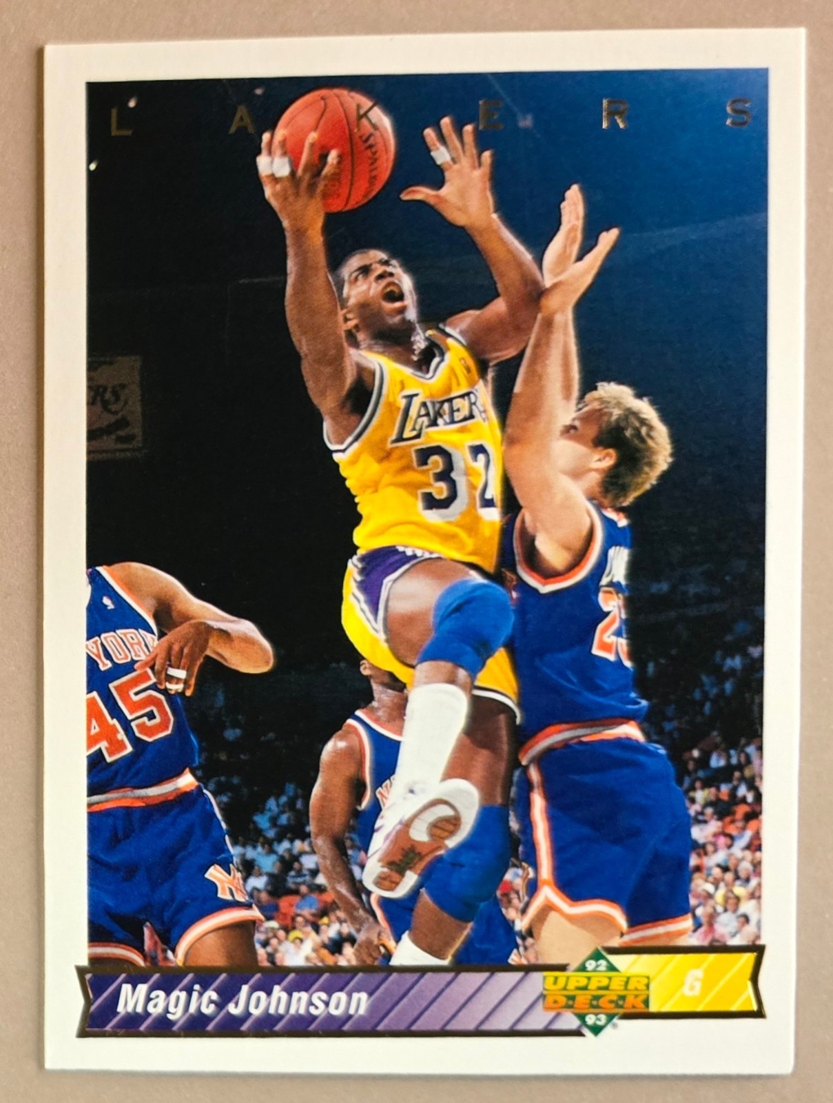 1992-93 Upper Deck #32a Magic Johnson Los Angeles Lakers HOF
