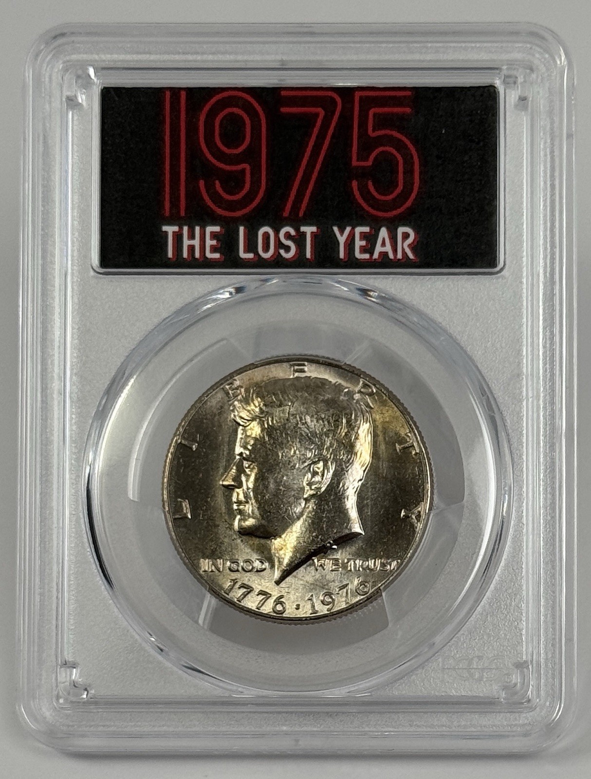 1976 (1975) Kennedy Half Dollar Mint Set 1975 The Lost Year PCGS BU ...