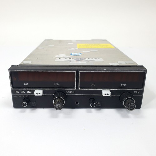 Bendix King KX 155 NAV/COM 069-1024-30 No G/S No Amp (14V) with Fresh 8130-3