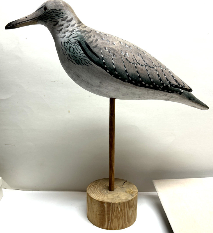 Vintage Hand Carved Wood Seagull Decoy