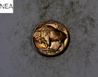1938-D Buffalo Nickel ~ Almost Uncirculated AU Rainbow Toned ~ ZB191