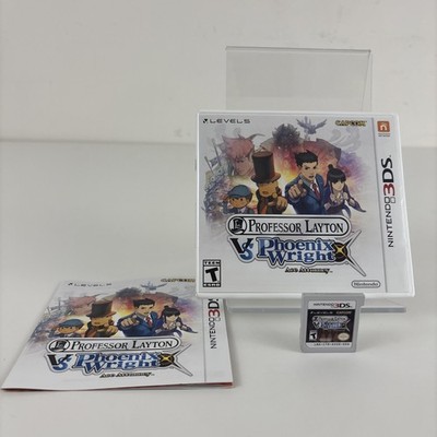 Professor Layton VS Phoenix Wright Ace Attorney for Nintendo 3DS Used CIB