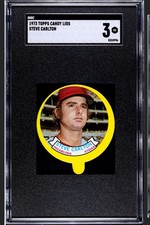1973 Topps Candy Lids Set-Break Steve Carlton SGC 3