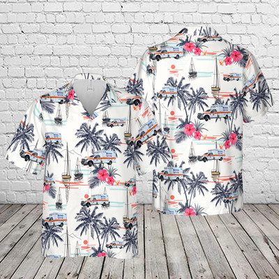 Johnson City Tennessee Washington County Johnson City EMS Hawaiian Shirt