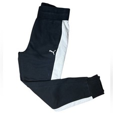 Puma WOMENS Dark gray/ Black and White Joggers Size Small