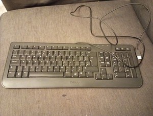 Dell Wired Keyboard All Working PC Keyboard -blaco QWERTZ
