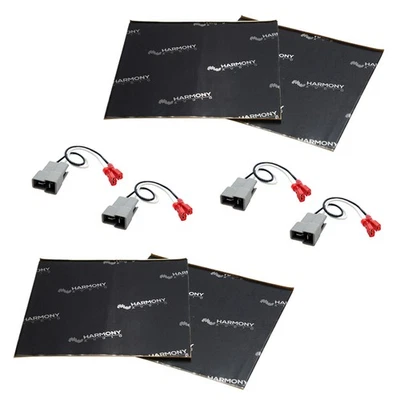 Fits Ford ZX2 2003-2004 Harmony Factory Speaker Harness w/ Sound Dampening - Image 1 of 4