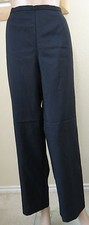NWOT unbranded unlined black elastic side zipper back dress pants,12P,12,16