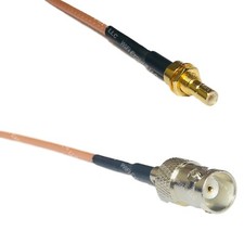 RG316 SMB MALE BULKHEAD to BNC FEMALE RF Cable Rapid-SHIP LOT