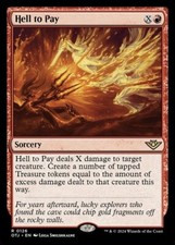 NM Hell to Pay, MTG, Outlaws of Thunder Junction, Magic the Gathering, 126