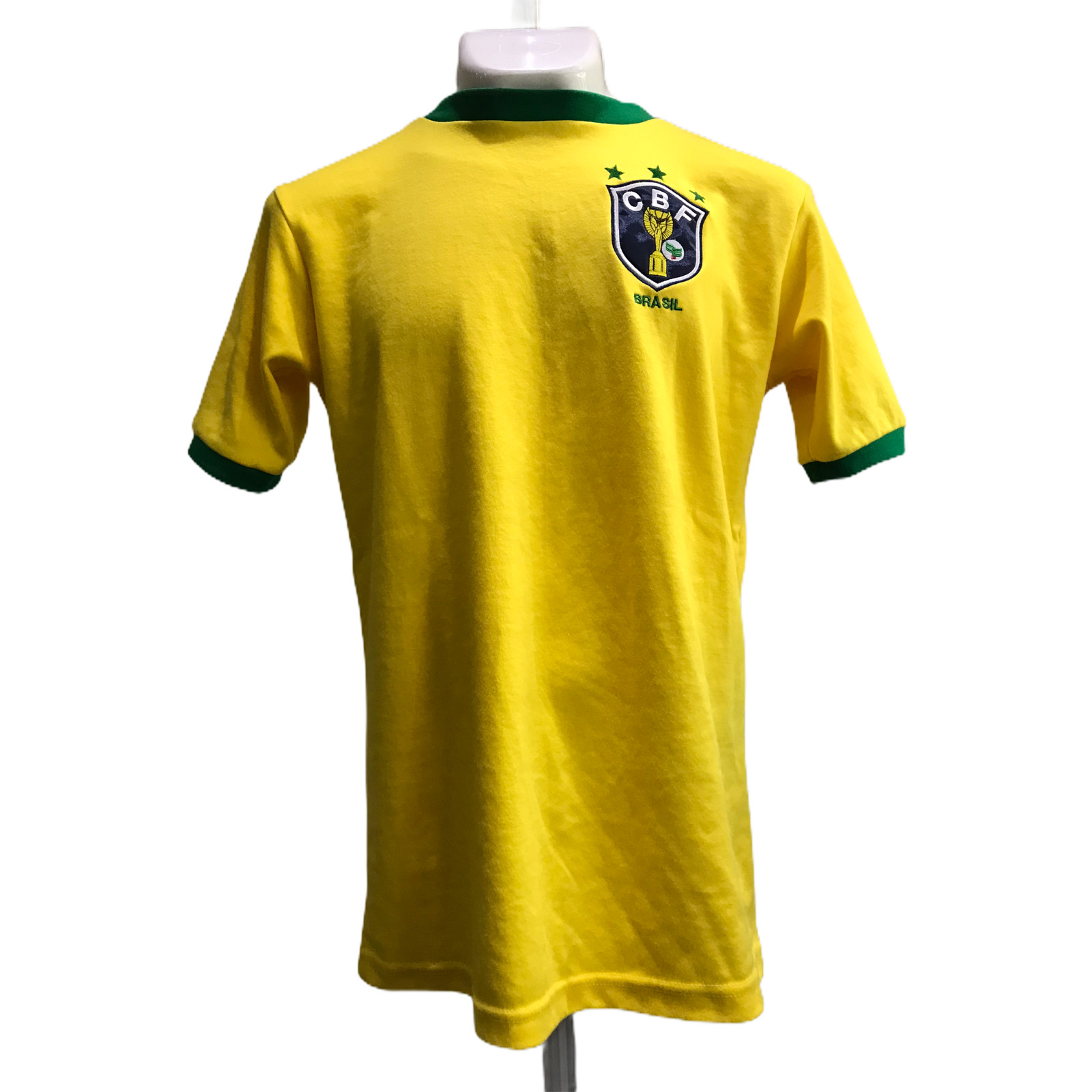Retro Jersey Brazil World Cup Mexico 1970 short sleeve