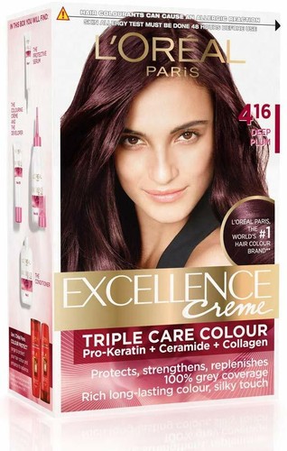 L'Oreal Paris Excellence Creme Haarfarbe, Schwarz, Braun, Burgund 72 ml + 100 g - Bild 3 von 38