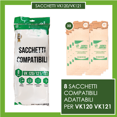 BIERRE STORE Sacchetti Folletto Vk 121 Vk 122 Vk 120 16pz