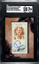 Genie Bouchard 2018 Topps Allen & Ginter Mini Framed Auto SGC 10/7 MA-GU