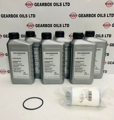 GENUINE VOLKSWAGEN GOLF DQ250 DSG 6 SPEED AUTOMATIC GEARBOX FILTER & 6L OIL KIT