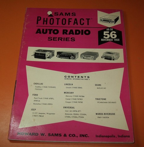 Sams Photofact Radio samochodowe Seria AR- Radio tranzystorowe Serwis TSM- Instrukcja U-PICK - Zdjęcie 95 z 378