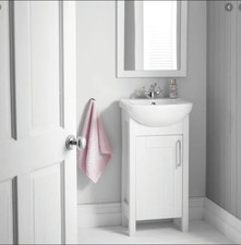 Modern 410MM Sendai Tall Unit with Shelves in Walnut Oak White Grey