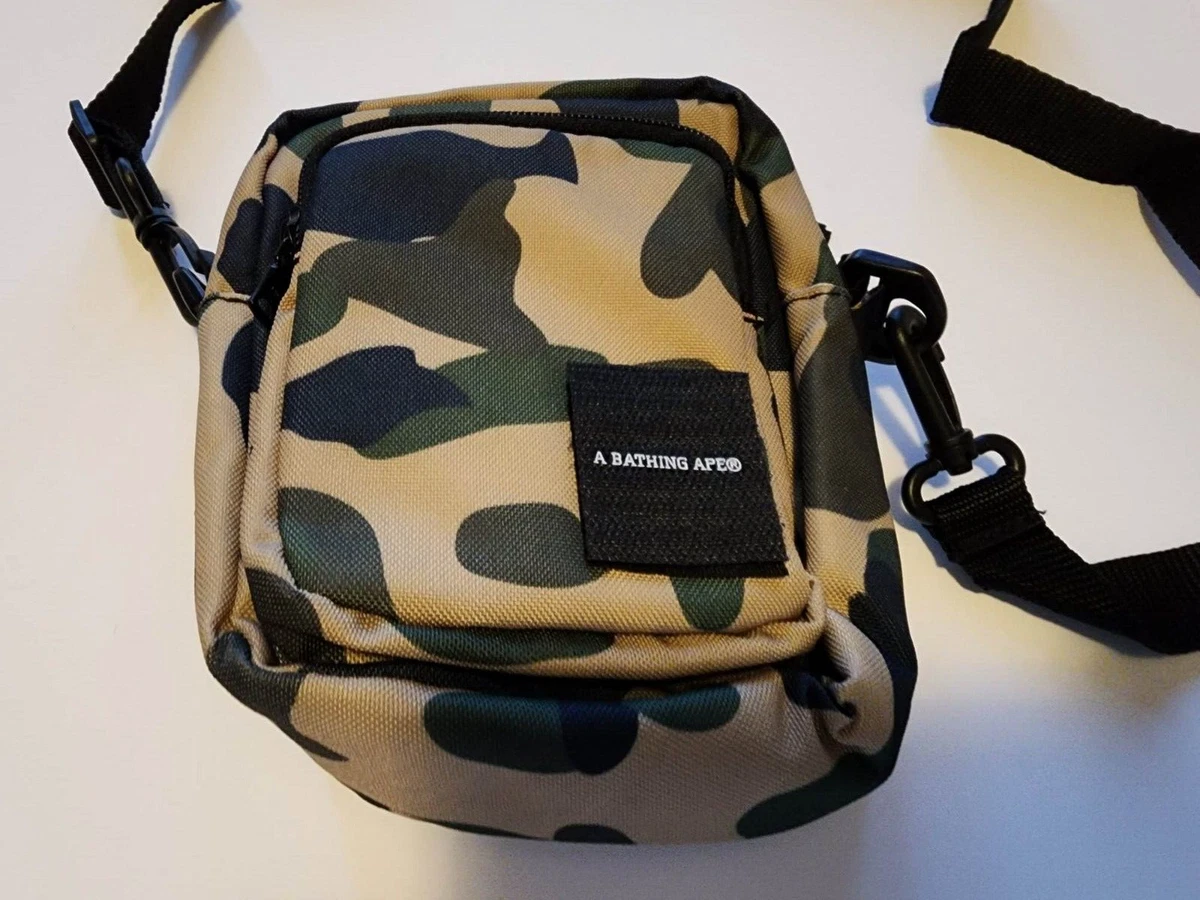 Bape Black Camo Side Bag Meduim Size